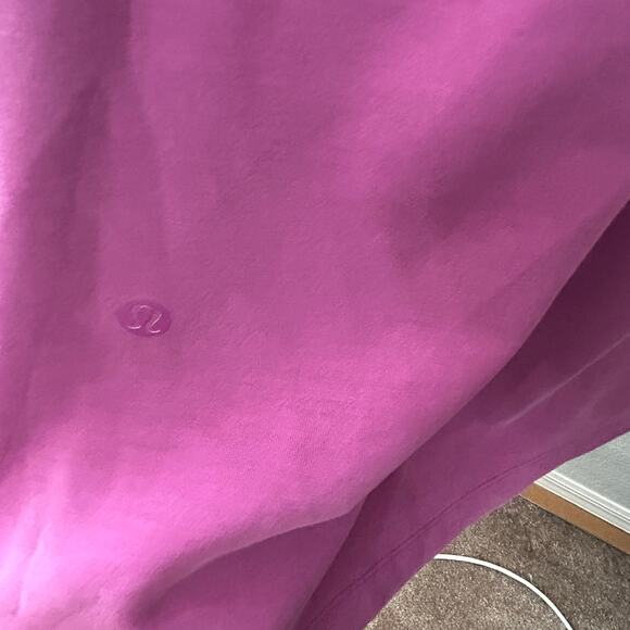 Lululemon All Yours Softstreme T-Shirt Dress Vivid Plum Size Large 12 Athleisure - Picture 8 of 10